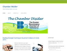 Tablet Screenshot of blog.chamberbloomington.org